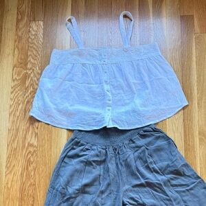 0118 - NWOT - Love Notes White Lace Trim Top